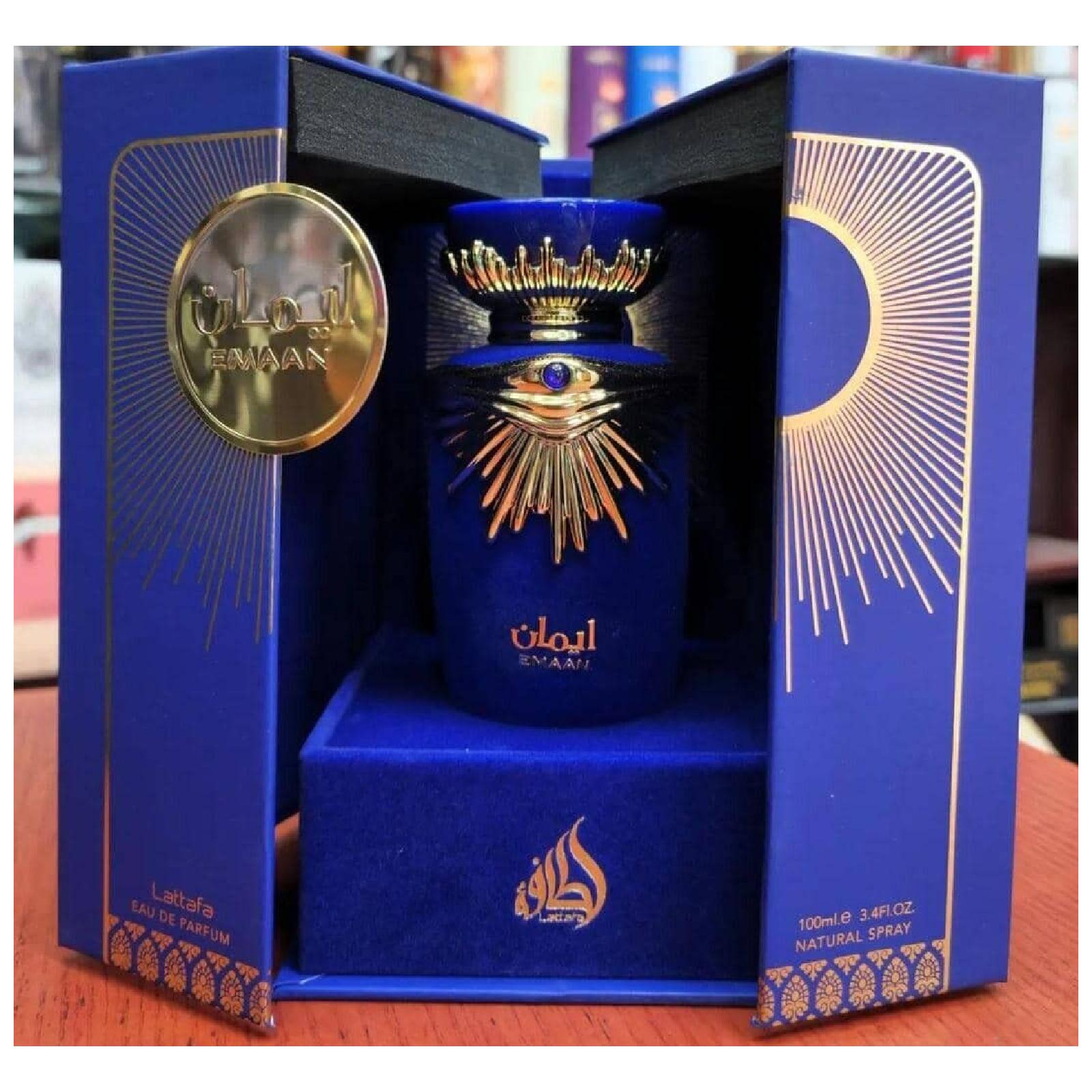 Lattafa Emaan parfum unisexe oriental épicé floral 100ml