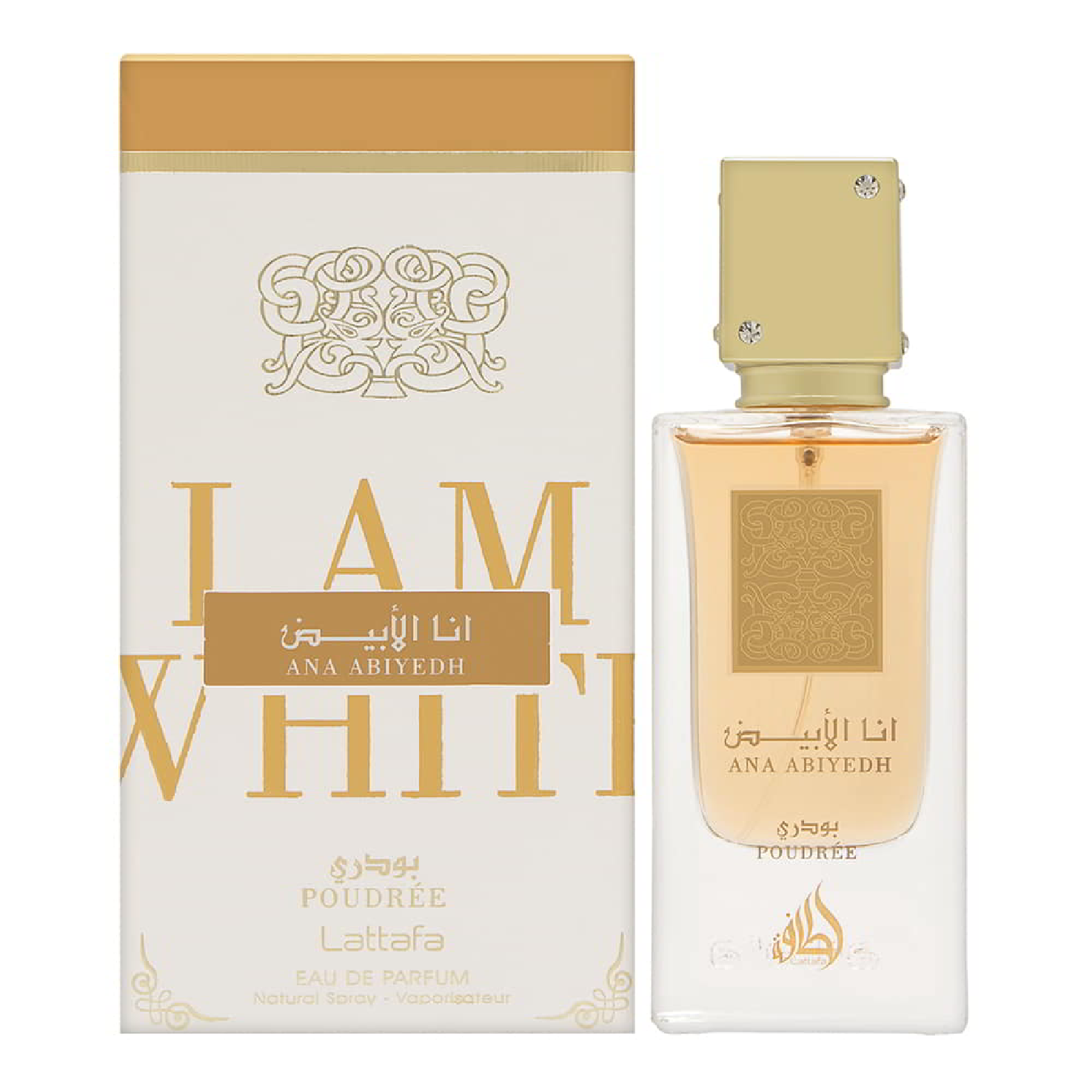 Lattafa Ana Abiyedh Poudrée parfum femme 100ml poudré