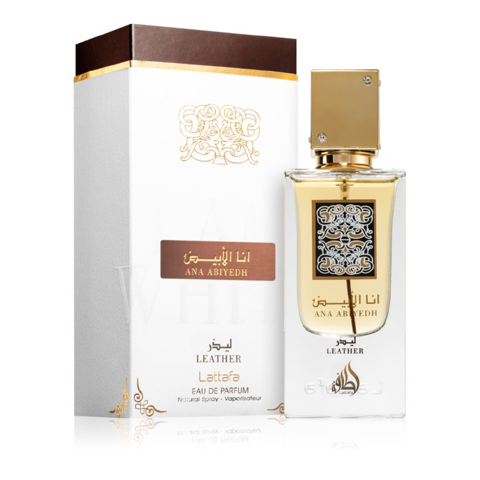 Lattafa Ana Abiyedh Leather unisex leather perfume 100ML