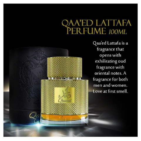 LATTAFA - Qaaed Eau de Parfum 100ML – Parfum Ambré Boisé