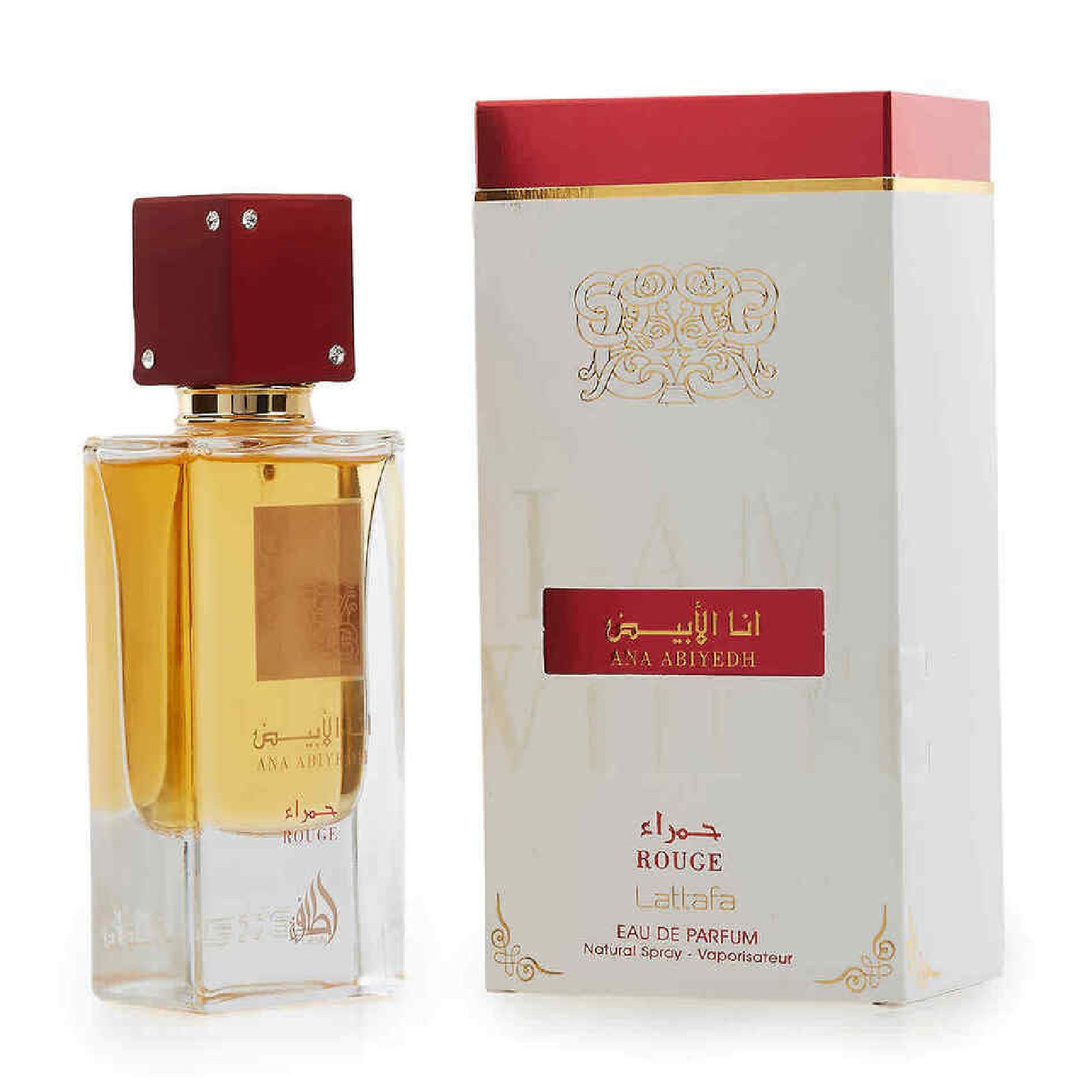 Lattafa Ana Abiyedh Rouge perfume unisex woody spicy 60ML
