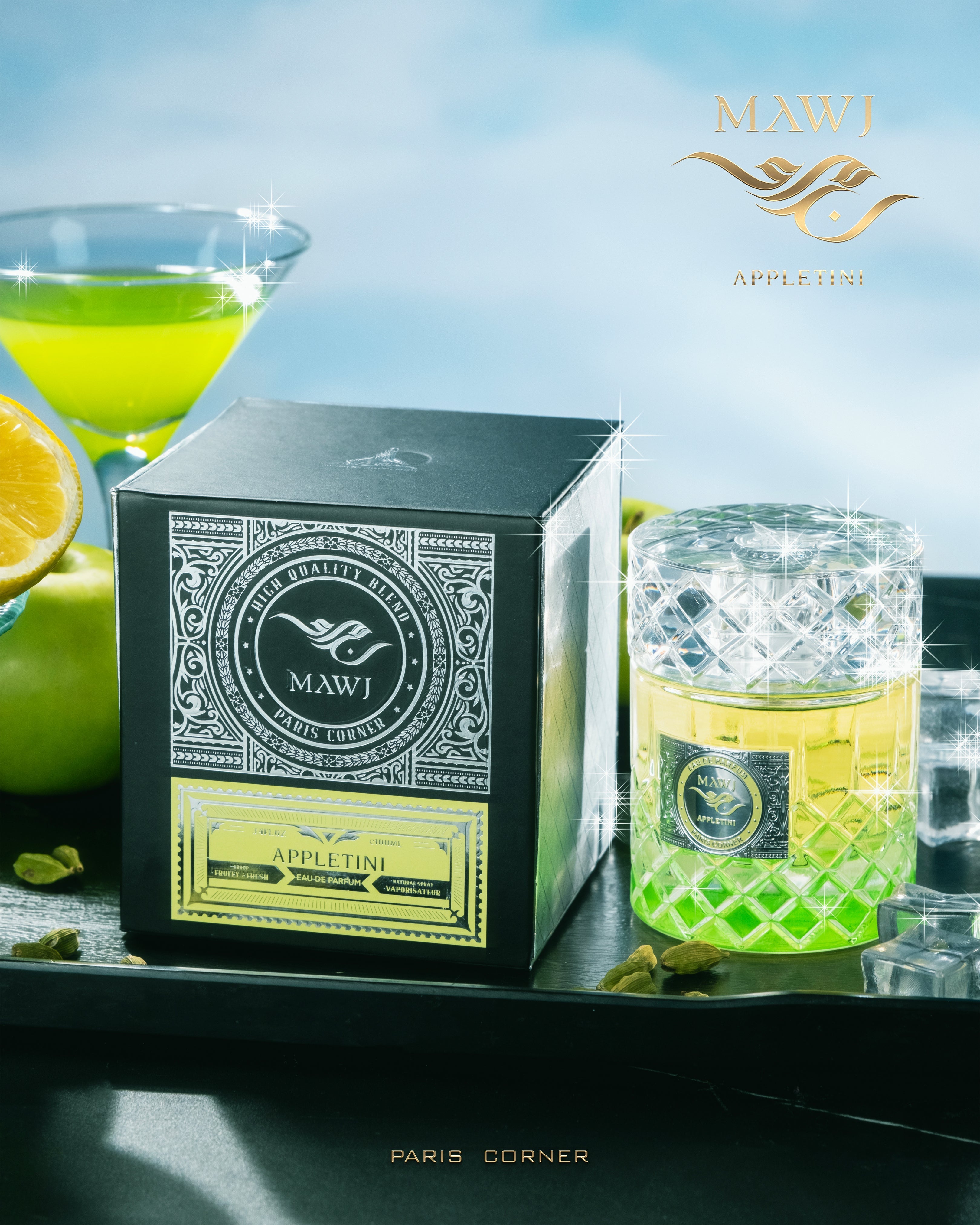 PARIS CORNER - MAWJ Appletini Parfum Fruité Boisé 100ML