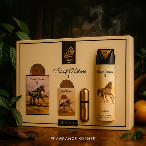 Coffret Cadeau Art of Nature II Eau de Parfum 3 Pièces – Lattafa Pride
