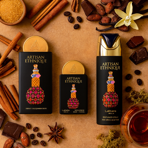 Coffret Cadeau Artisan Ethnique Eau de Parfum 3 Pièces – Lattafa Pride