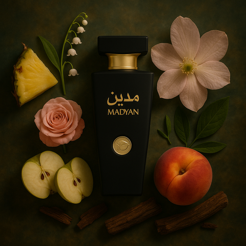 Parfum fruité floral unisexe Madyan Oudi 100ml
