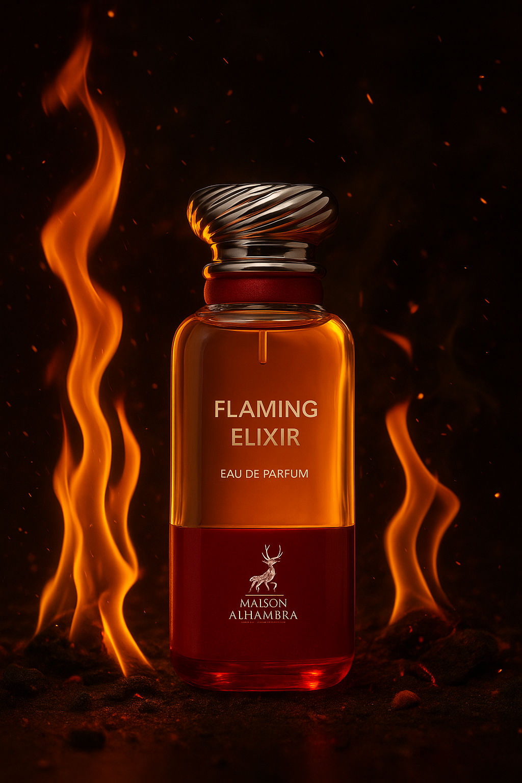 Maison Alhambra Flaming Elixir Eau de Parfum – Parfum Unisexe 80ML