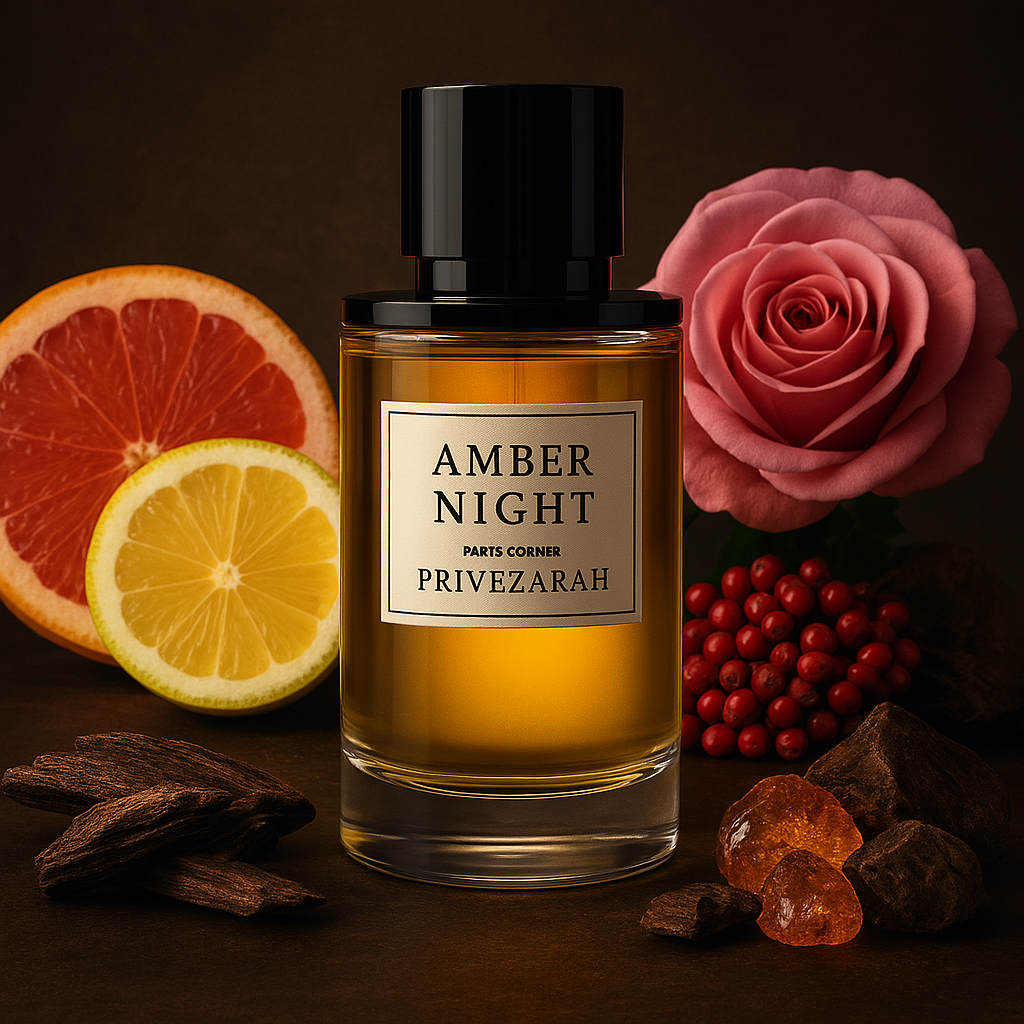 PARIS CORNER Amber Night – Parfum Mixte 80ML Boisé