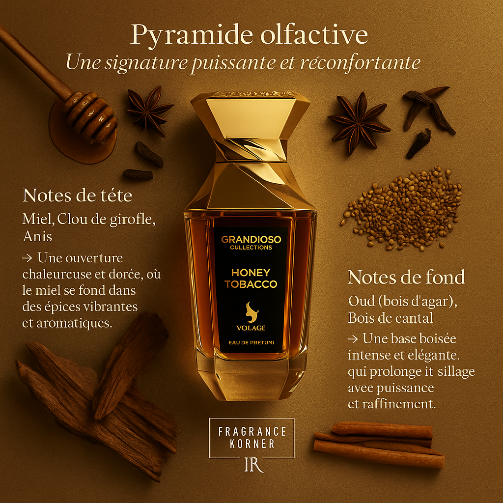 Honey Tobacco Volaré Eau de Parfum 100ML Mixte