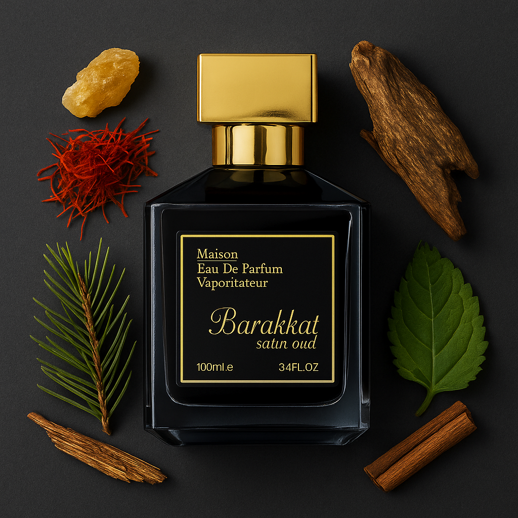barakkat satin oud eau de parfum épicé oriental 100ml