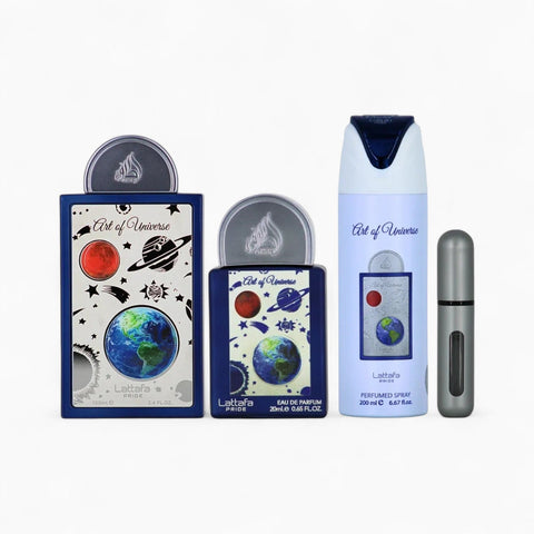 Coffret Cadeau Art of Universe Eau de Parfum 3 Pièces – Lattafa Pride