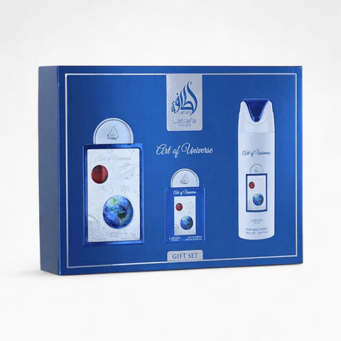 Coffret Cadeau Art of Universe Eau de Parfum 3 Pièces – Lattafa Pride